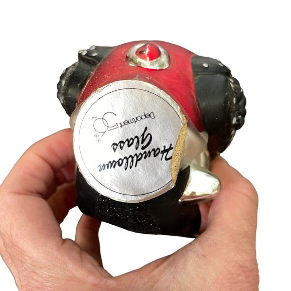 Dept 56 Harley Davidson Motorcycle Ornament Large Handblown Glass Collectible - Picture 4 of 16